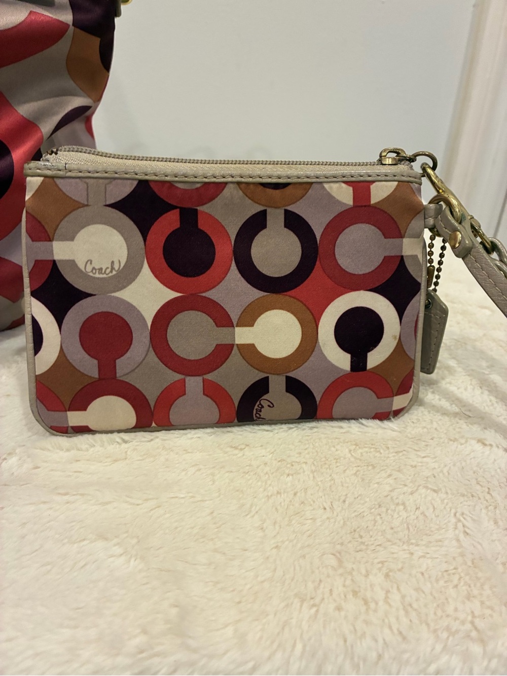 Coach Madison Op Art Sophia Satchel K1120-18636 Multicolor 2-Way Shoulder Bag - Picture 11 of 12